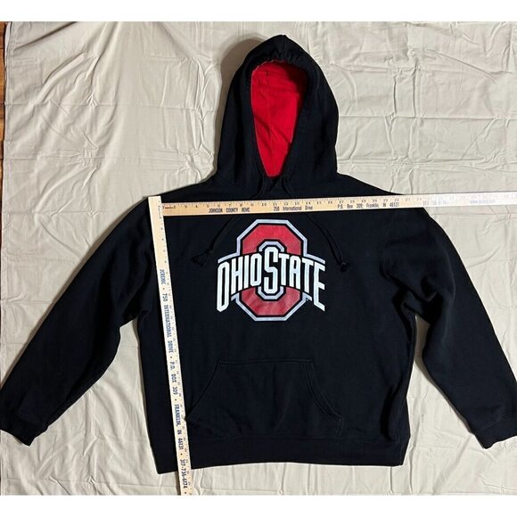 Ohio State Buckeyes Hoodie XXL Black Pullover Sweatshirt 4th and 1 - Picture 8 of 12